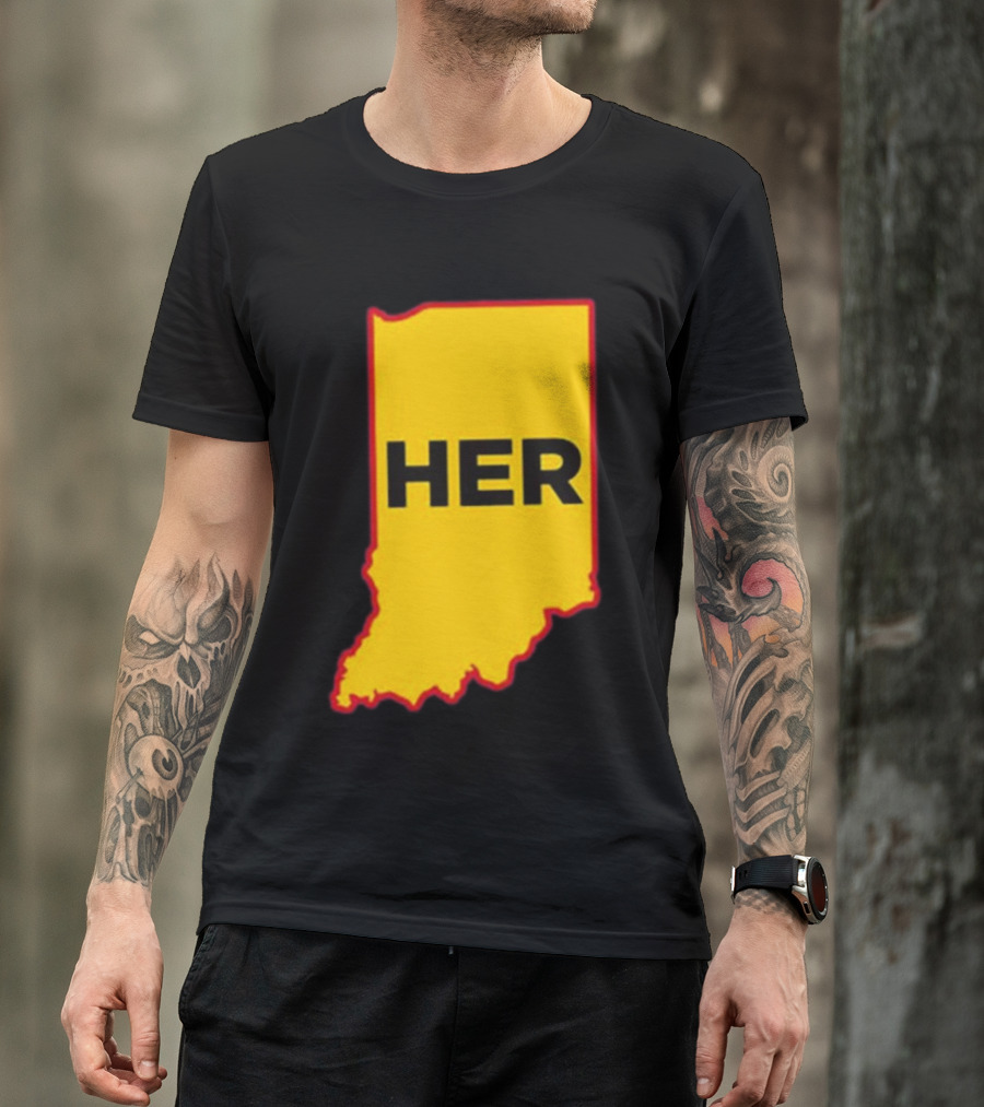 Indiana HER Map T-Shirt