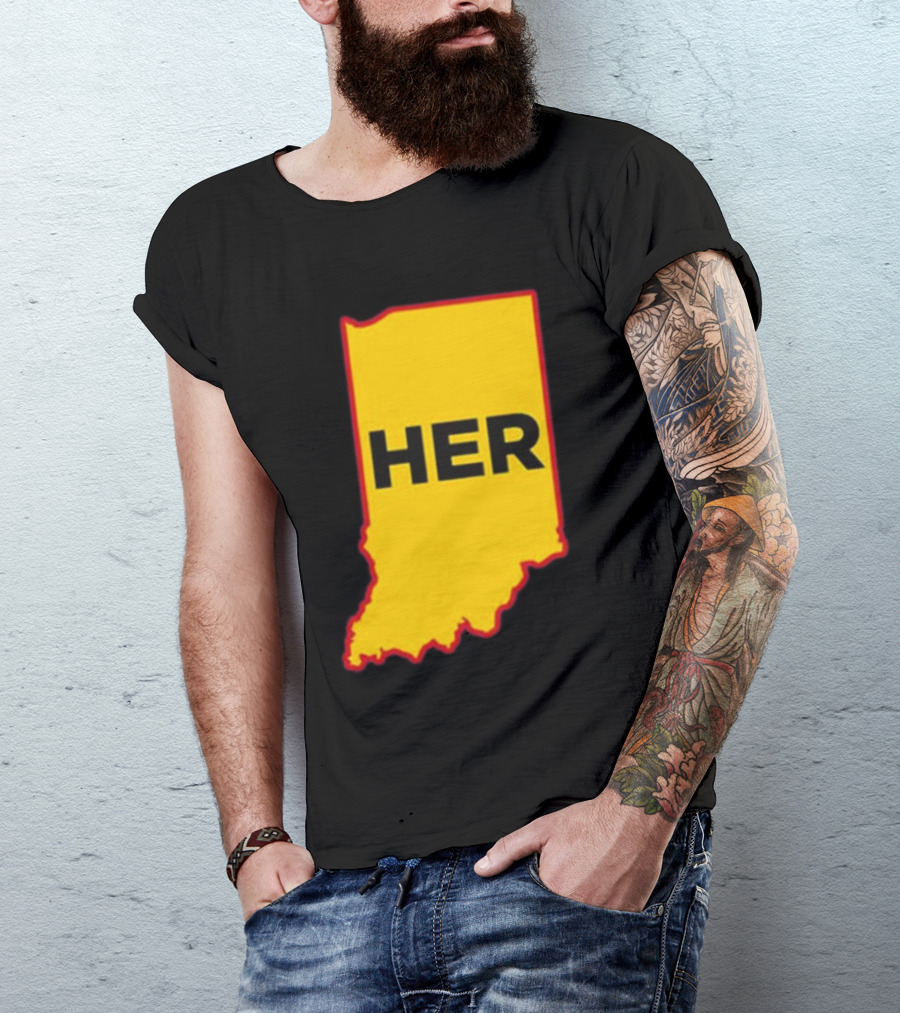 Indiana HER Map T-Shirt