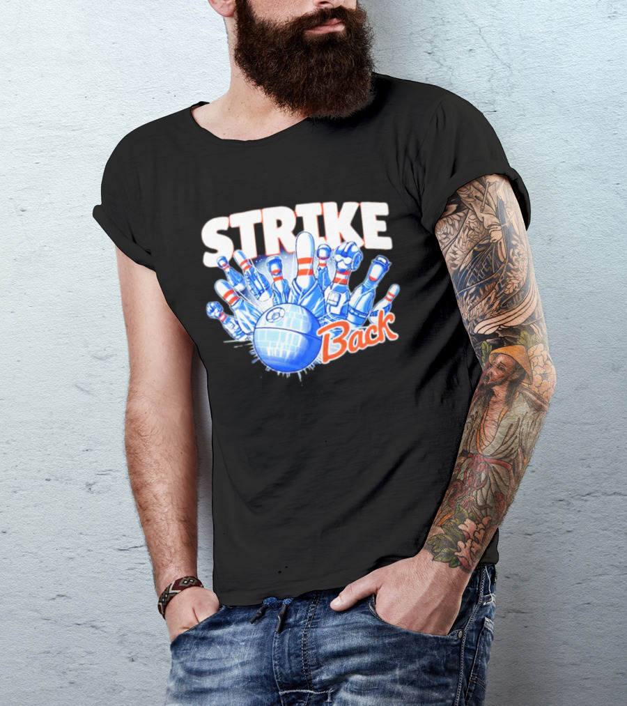 STRIKE Back Bowling And Star Wars Mashup T-Shirt