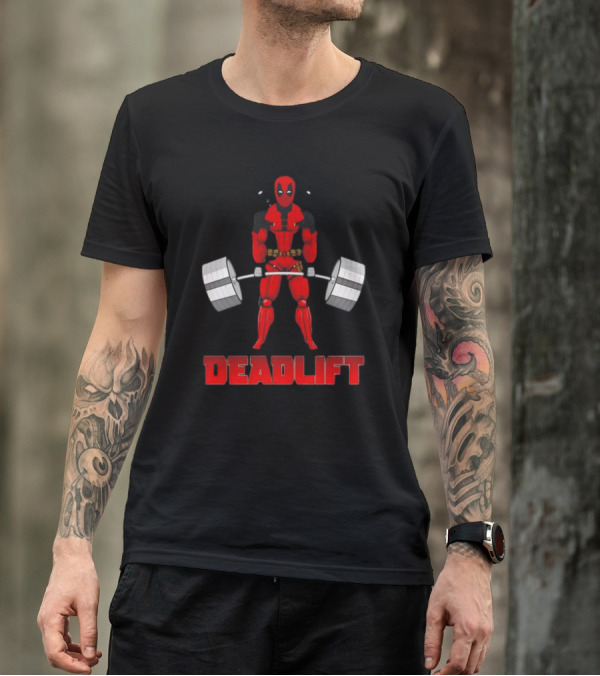 Deadpool Papa Swolio Deadlift T-Shirt