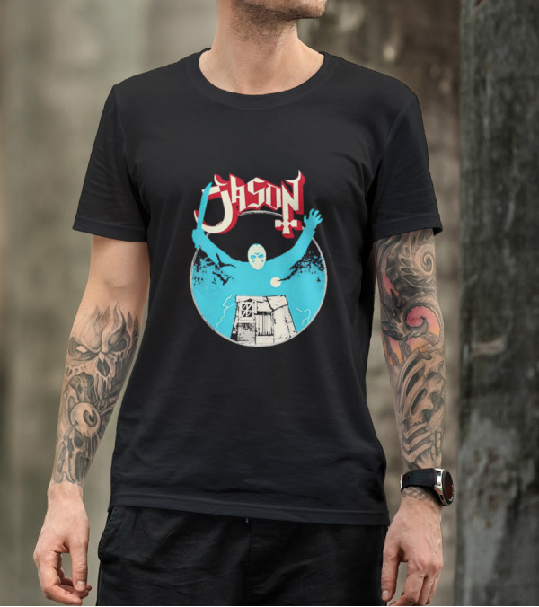 Jason Ghost Heavy Metal Turbo Cabin And Mask T-Shirt