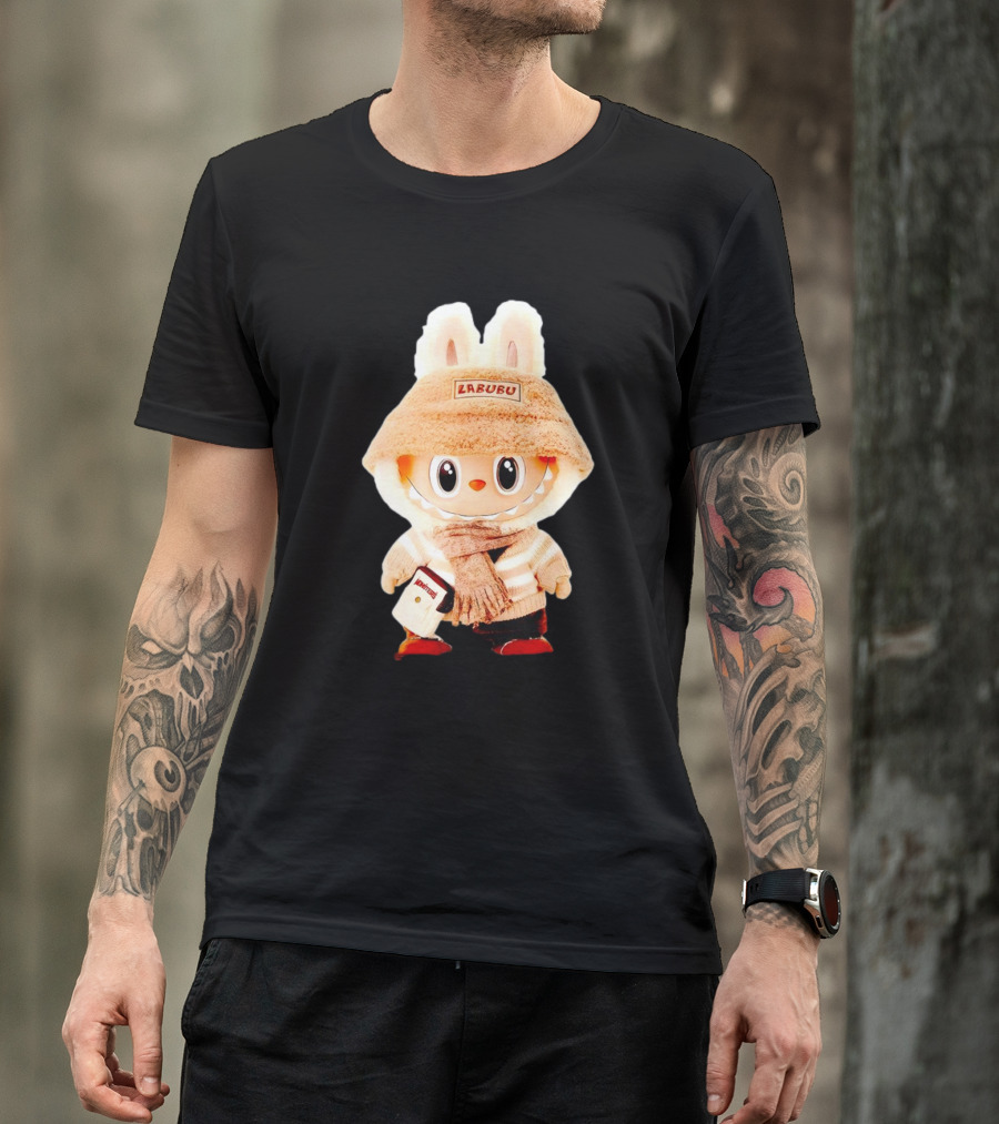 Labubu Bunny Hoodie With Scarf And Bag Accessories T-Shirt