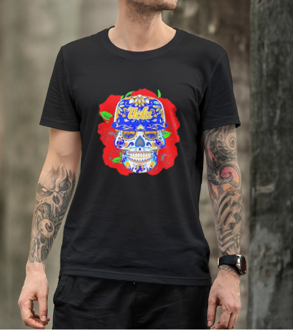Ucla Bruins Sugar Skull Roses T-Shirt