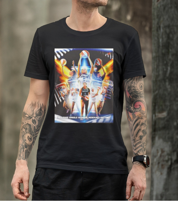 All-Time Single Season Rebound Record WNBA Angel Reese T-Shirt