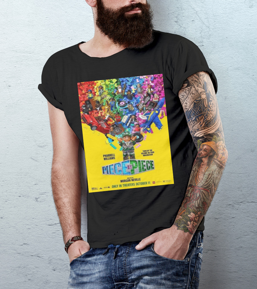 PHARRELL WILLIAMS PIECE BY PIECE TURN UP THE VOLUME OF YOUR IMAGINATION RELEASING IN THEATERS OCTOBER 11 T-Shirt