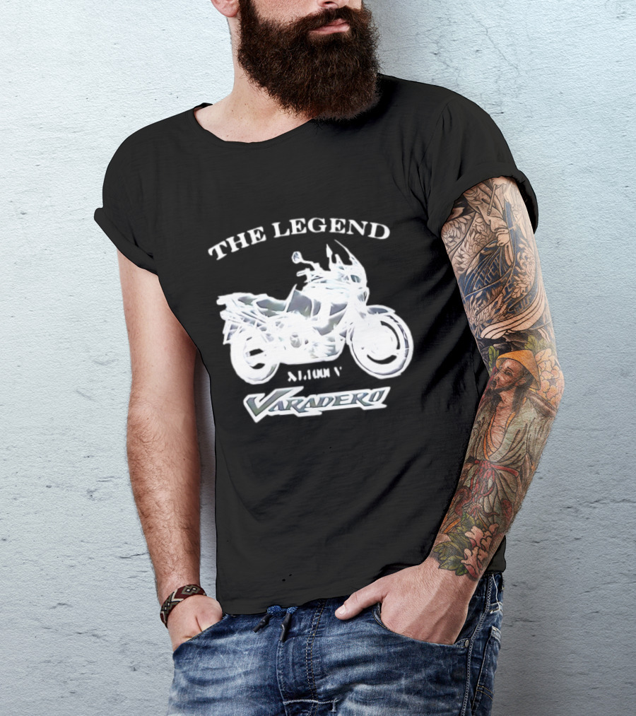 The Legend Varadero XL1000V Motorcycle Icon Text Highlight T-Shirt