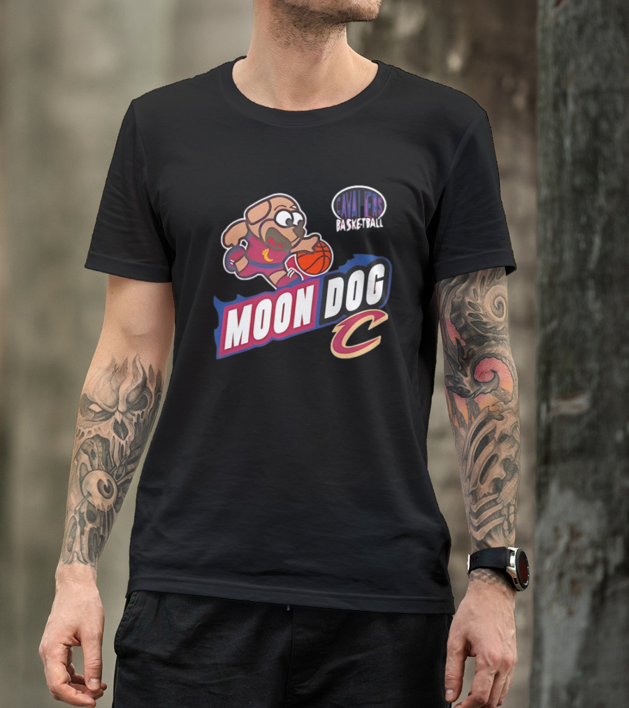Cavaliers Basketball Moon Dog C T-Shirt