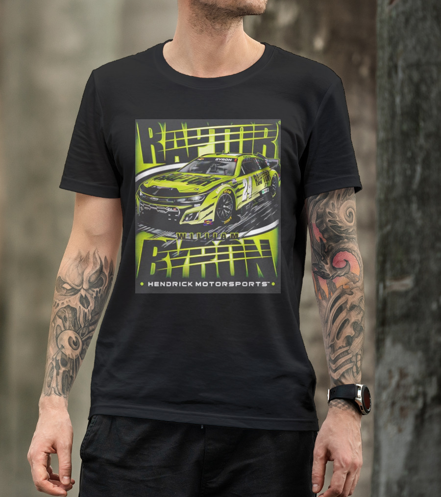 William Byron Raptor Car NASCAR Hendrick Motorsports Collection T-Shirt