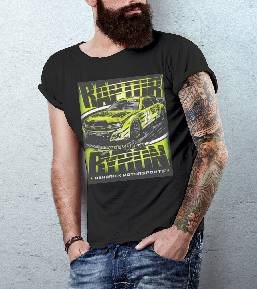 William Byron Raptor Car NASCAR Hendrick Motorsports Collection T-Shirt