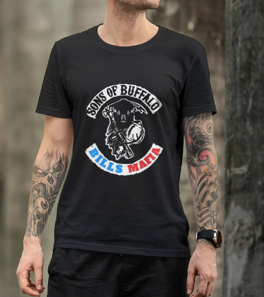 Sons Of Buffalo Bills Mafia Football Fan Crew T-Shirt