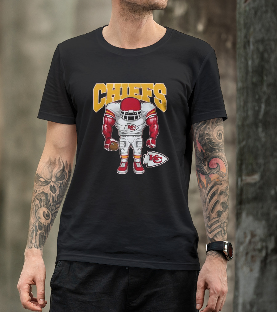 Kansas City Chiefs Brute Squad Football Player T-Shirt