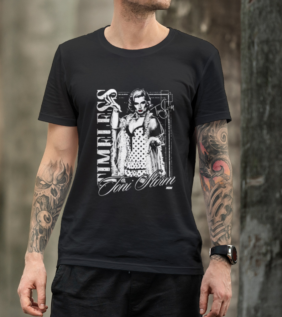 Toni Storm Timeless Glamour NEW Vintage Polka Dot T-Shirt