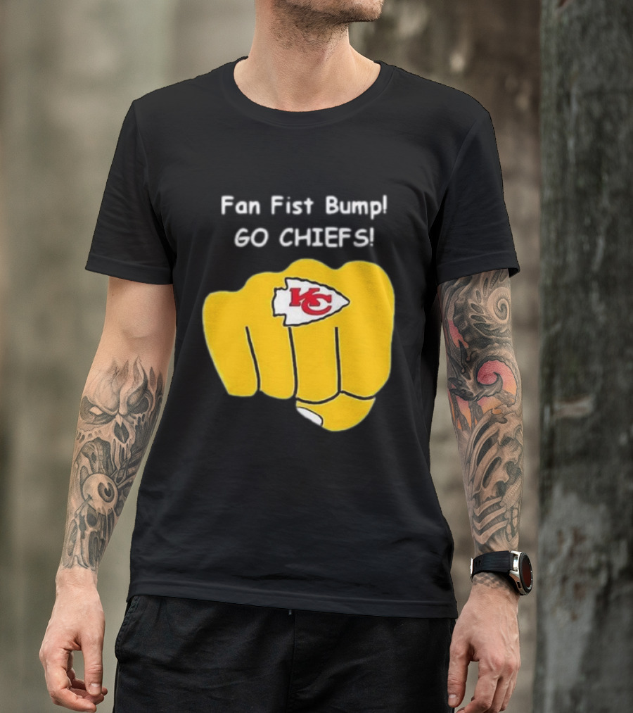 Fan Fist Bump Go Chiefs KC T-Shirt