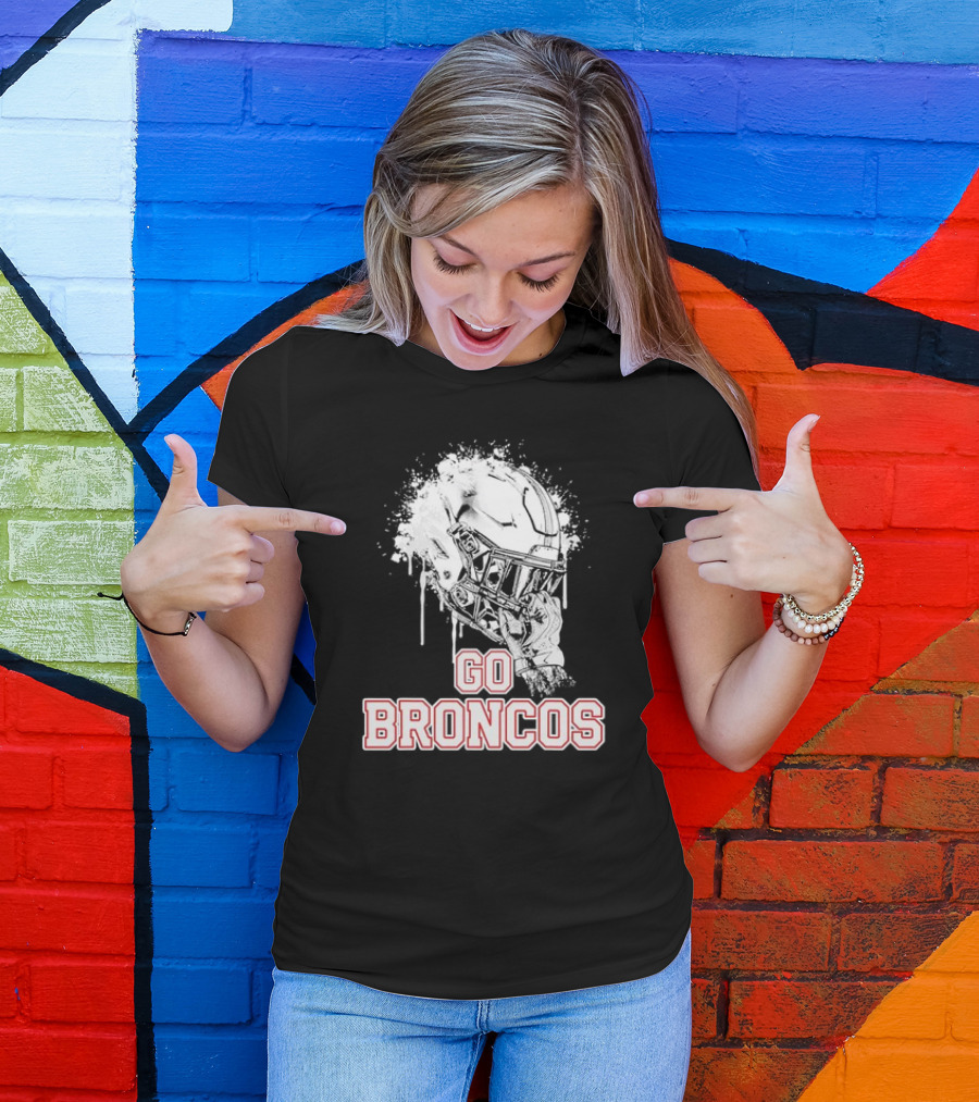 Go Broncos Palm Beach Central Rising Helmet T-Shirt