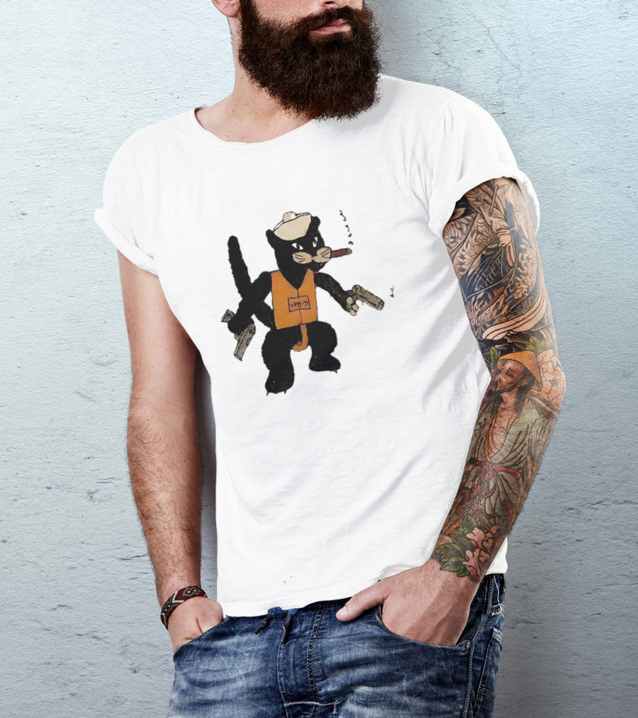 VPB-71 Cat Patrol Squadron Armed Mascot T-Shirt