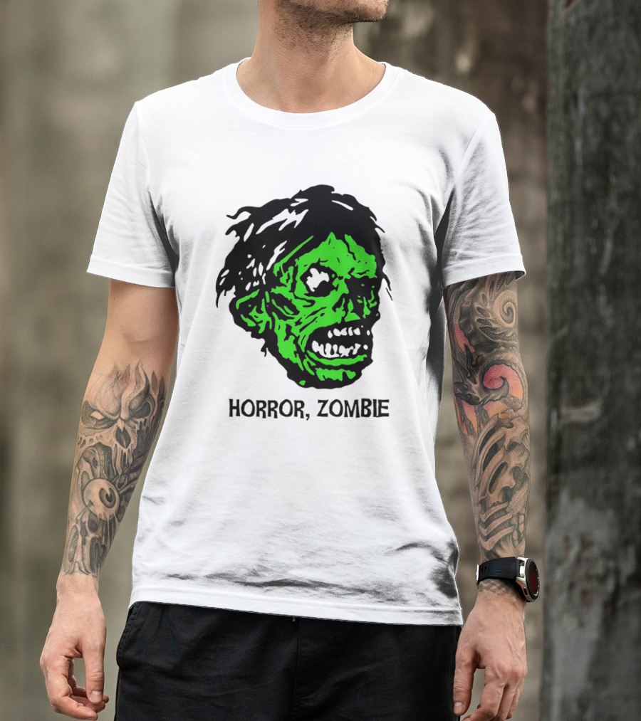 Kirk Hammett Horror Zombie Green Face T-Shirt