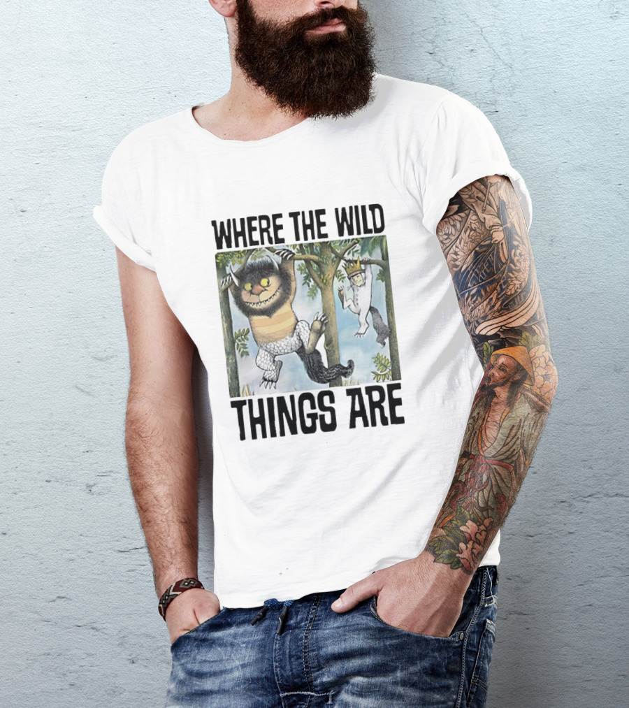 Where The Wild Things Are Moishe Sketch Hanging In Trees T-Shirt