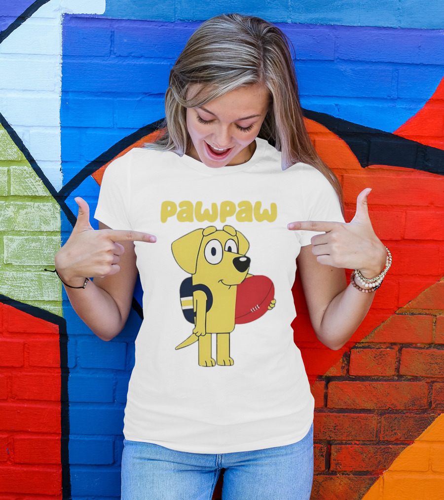 Pawpaw Lucky Football Cartoon Shannon Sharpe T-Shirt
