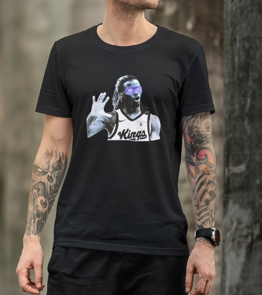 Keon Ellis Sacramento Kings Dark Basketball Player T-Shirt