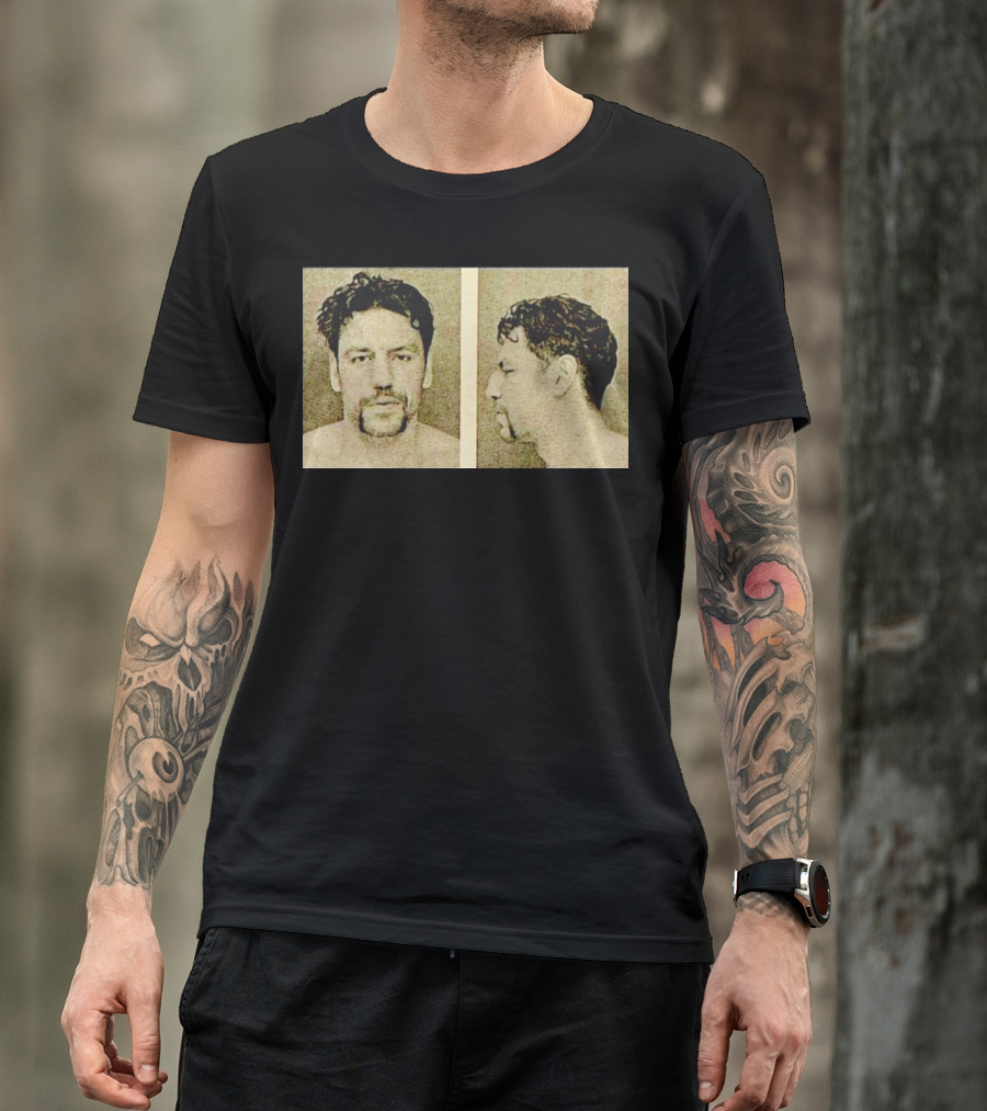 Milan Lucic Boston Bruins Mugshot Style Image T-Shirt