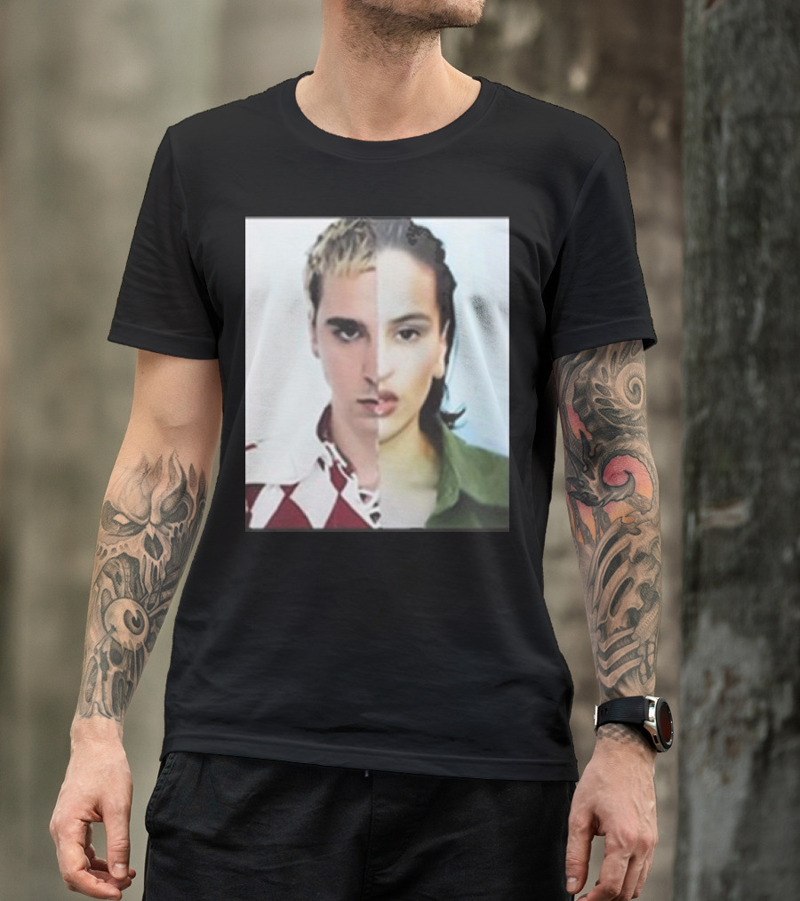Rosalia Omega Split Face Artistic T-Shirt