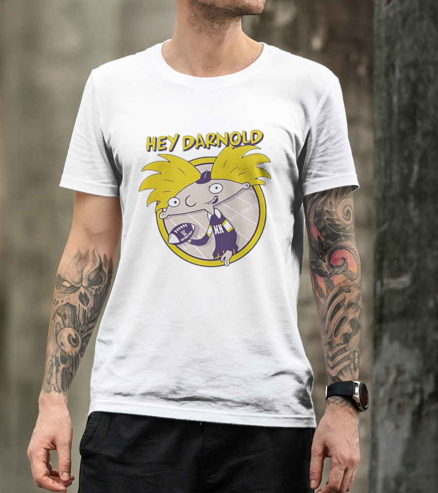 Hey Darnold Minnesota Football Cartoon Character MN Football T-Shirt