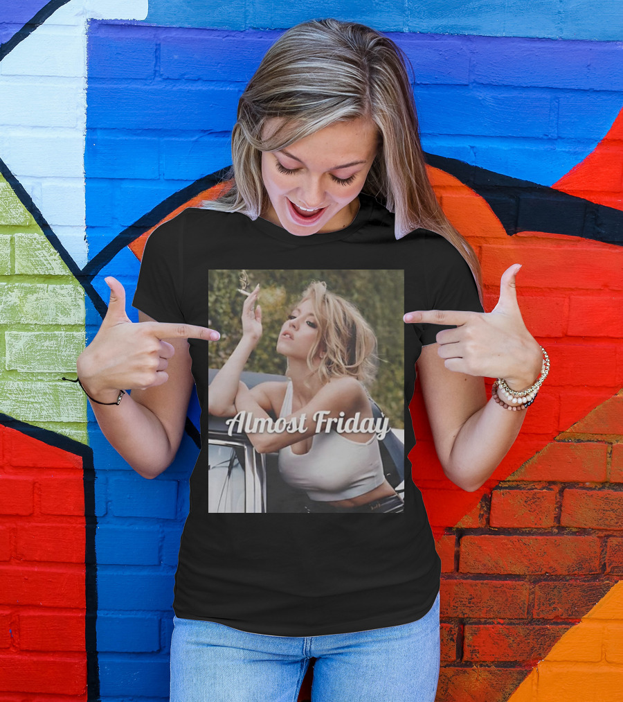 Almost Friday Sydney Sweeney Smoke Car T-Shirt