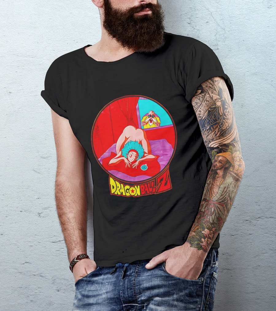 Dragon Ball Z Master Roshi Peeping Vintage Scene With Bulma T-Shirt