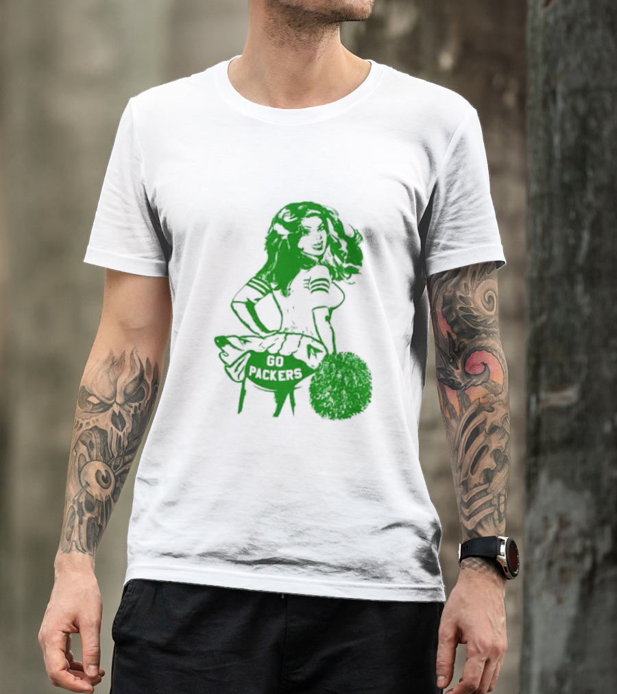 Green Bay Packers Cheerleader Go Packers Enthusiast T-Shirt