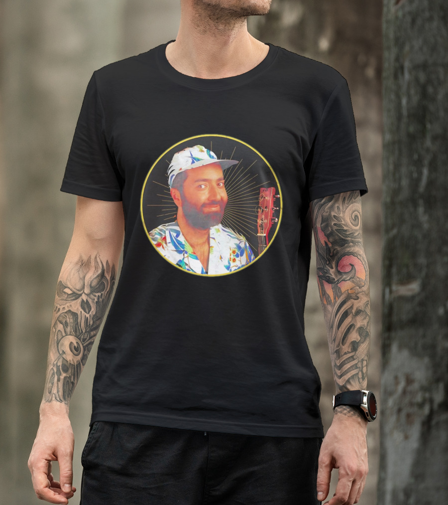 Raffi Is Gold Classic Music Icon With Colorful Shirt And Guitar T-Shirt