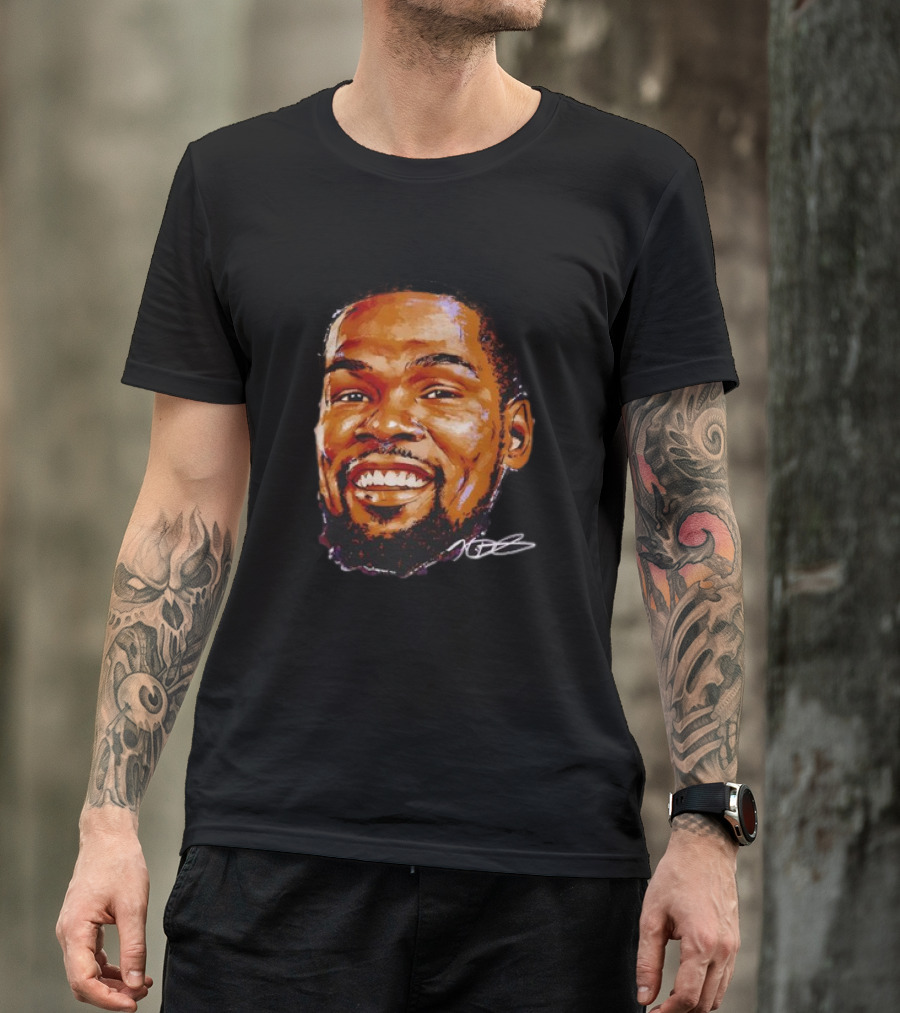 Kevin Durant Phoenix Basketball Face Signature T-Shirt