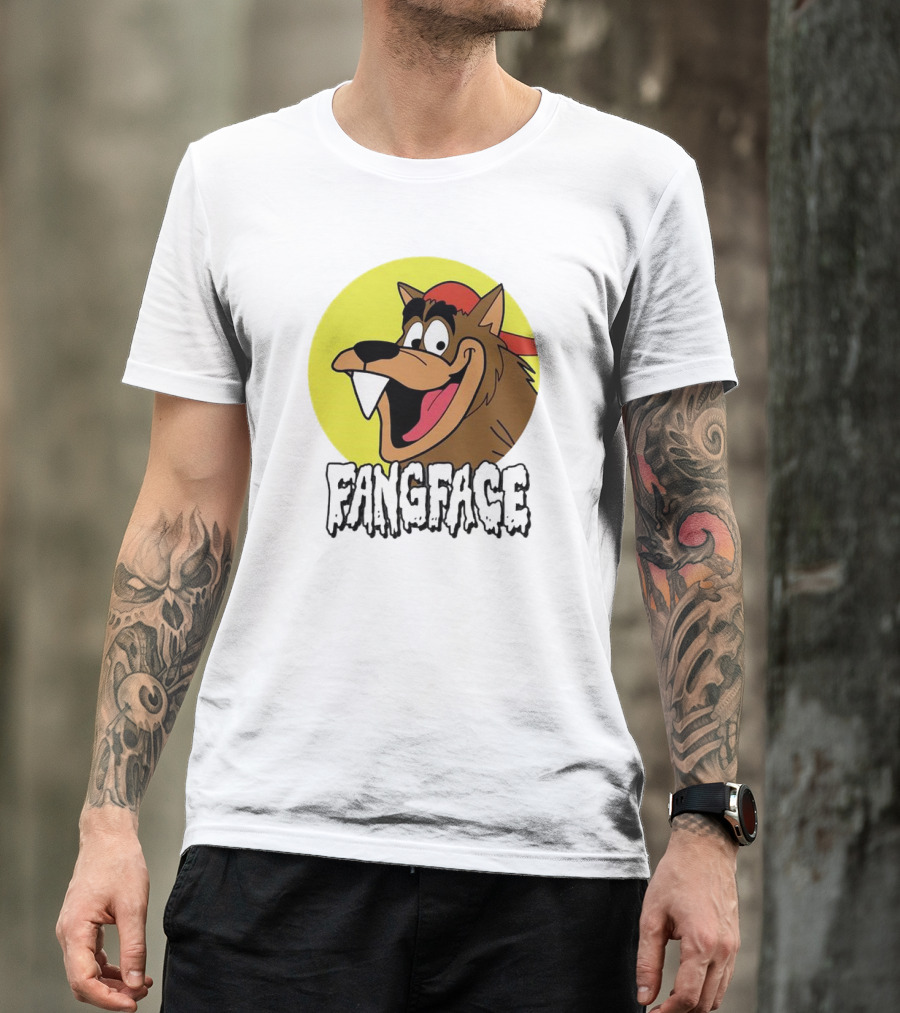 Fangface Cartoon Logo Meme T-Shirt