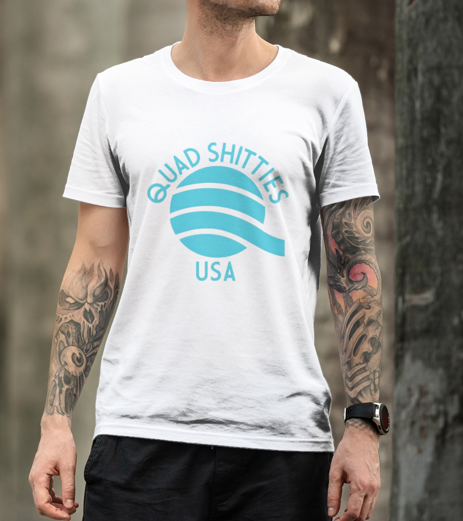 Quad Shitties USA Wavy T-Shirt