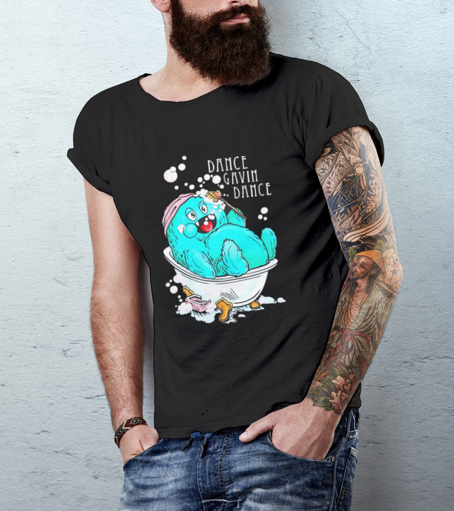 Dance Gavin Dance Band Happy Gobby In Bathtub T-Shirt