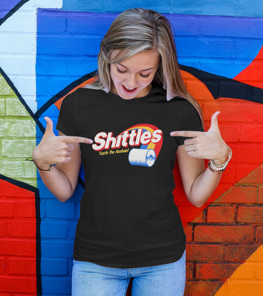 Shittles Taste The Asshole Toilet Paper T-Shirt