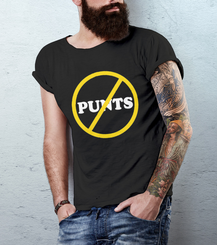 Washington Football No Punts Circle Ban T-Shirt