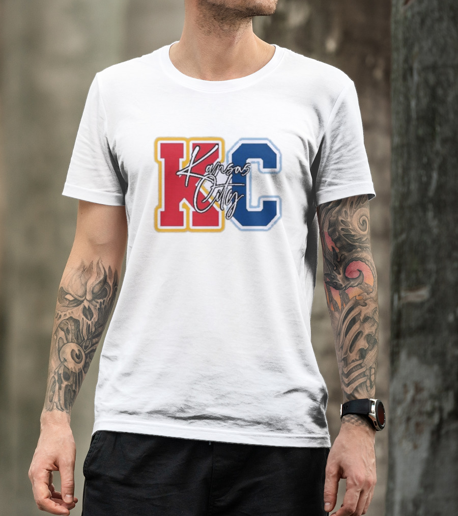 Kansas City Chiefs Royals Red Blue KC Kansas City T-Shirt