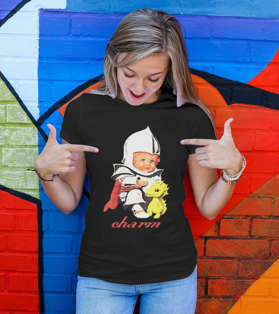 Clairo Charm Dragon Knight Baby With Yellow Creature T-Shirt