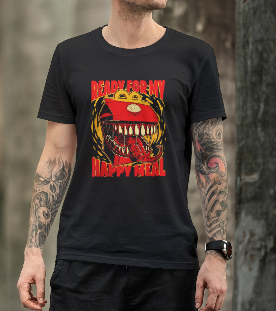 Ready For My Happy Meal Mimic Dungeons And Dragons T-Shirt