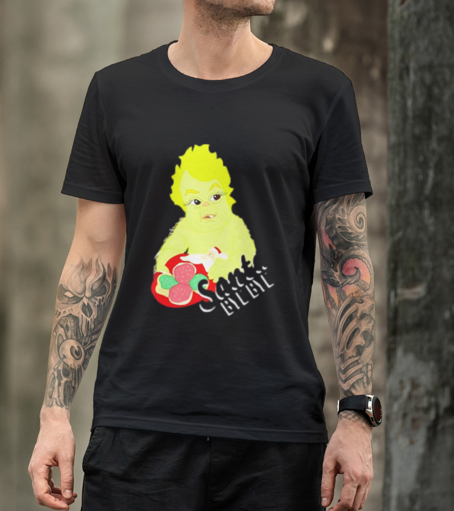 Retro Baby Grinch Santa Bye Bye T-Shirt