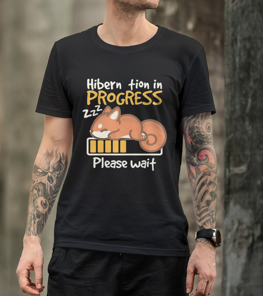Hibernation In Progress Zzz Please Wait T-Shirt