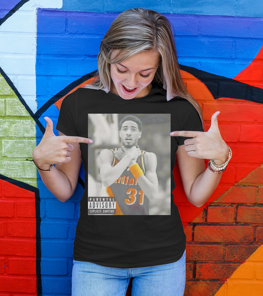 Tyrese Haliburton X Reggie Miller Indiana Pacers Knicks Killers Parental Advisory 31 T-Shirt