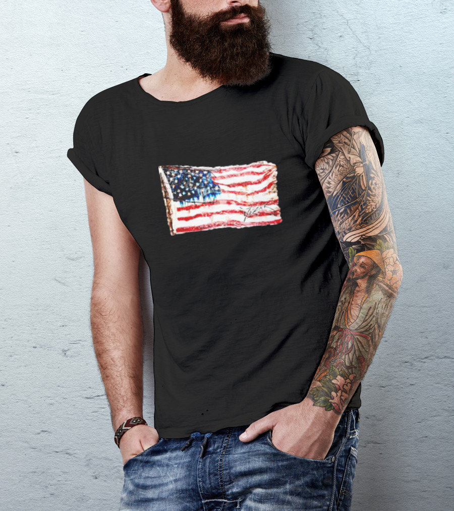 Mezak Art Old Glory US Flag Classic American T-Shirt