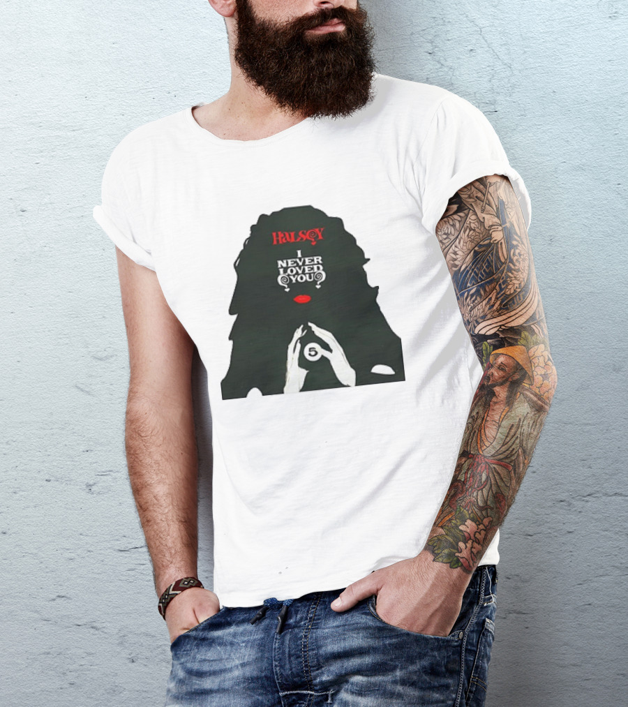 Halsey I Never Loved You 5 Ball Hands T-Shirt