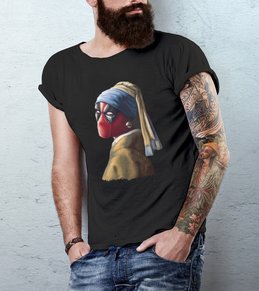 Deadpool With A Pearl Earring T-Shirt
