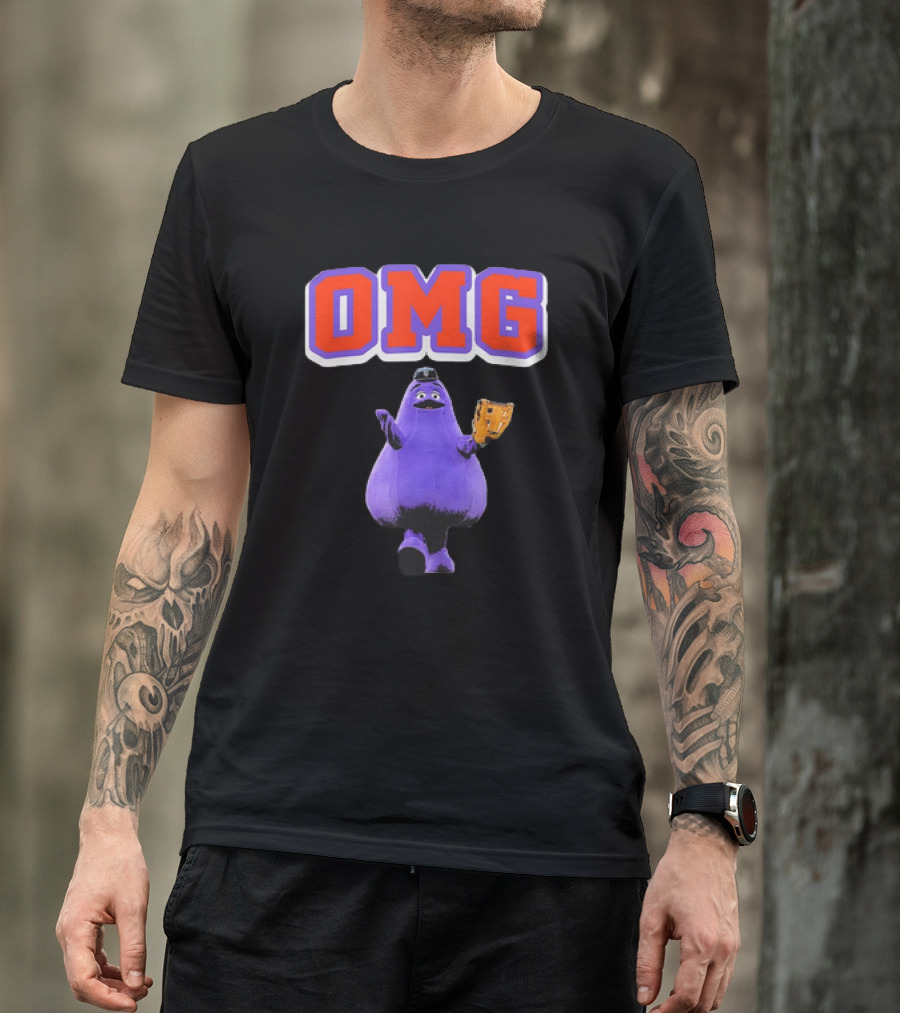 OMG Grimace New York Yankees Catcher T-Shirt