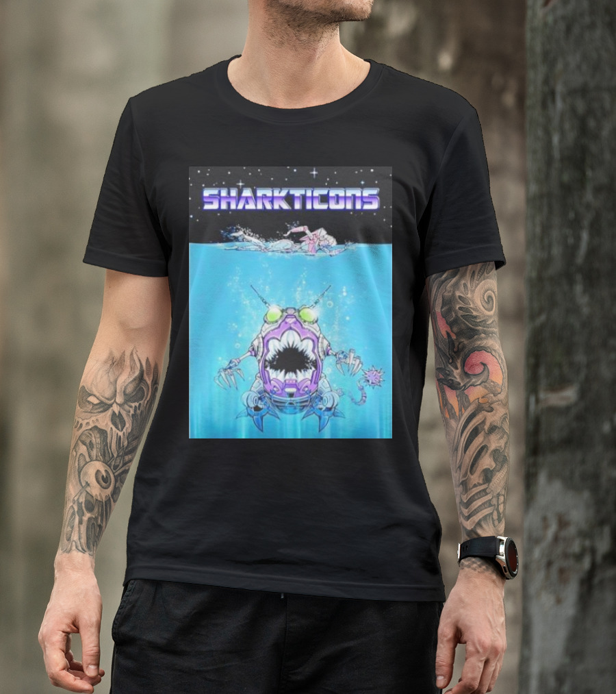 Sharkticons Underwater Robot Monsters T-Shirt