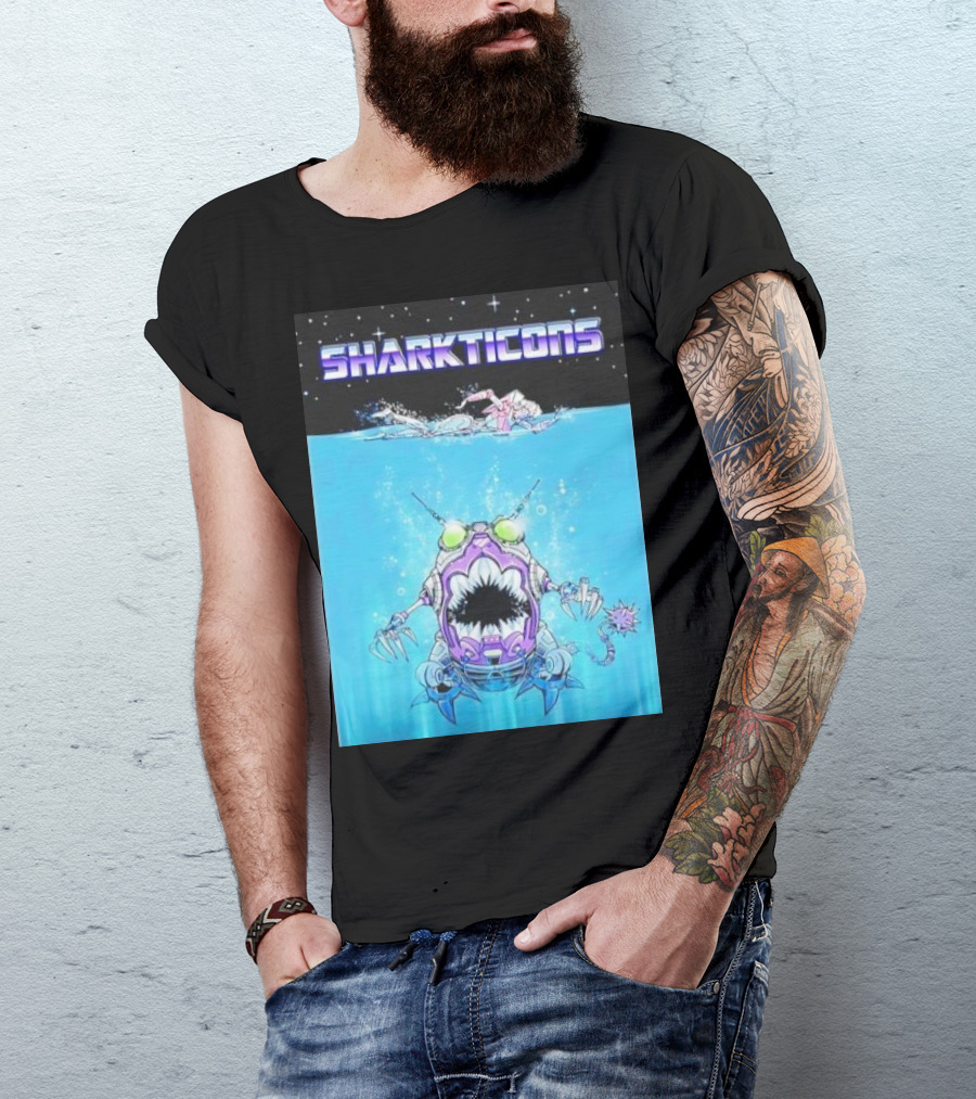 Sharkticons Underwater Robot Monsters T-Shirt