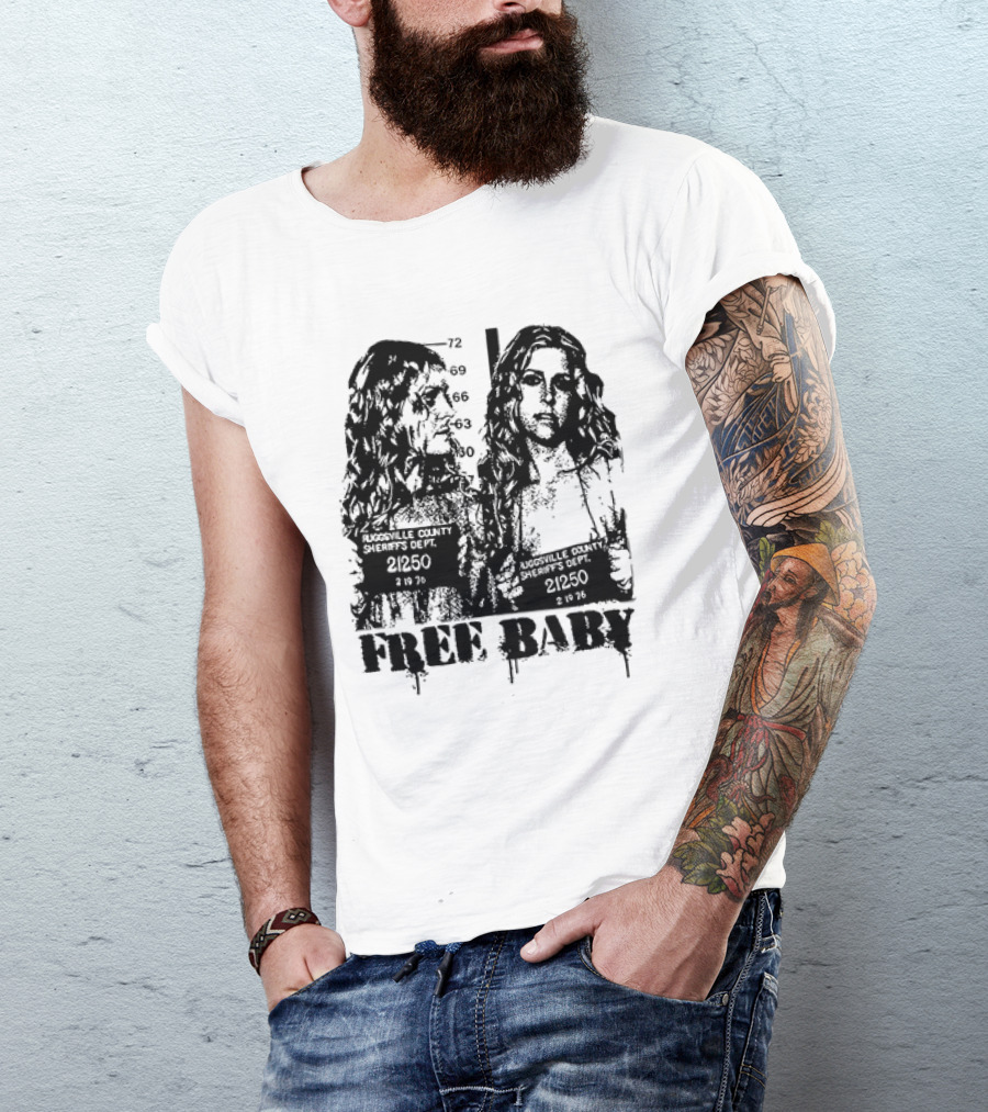 Free Baby Rugsville County Sheriff's Dept Mugshot 21250 T-Shirt