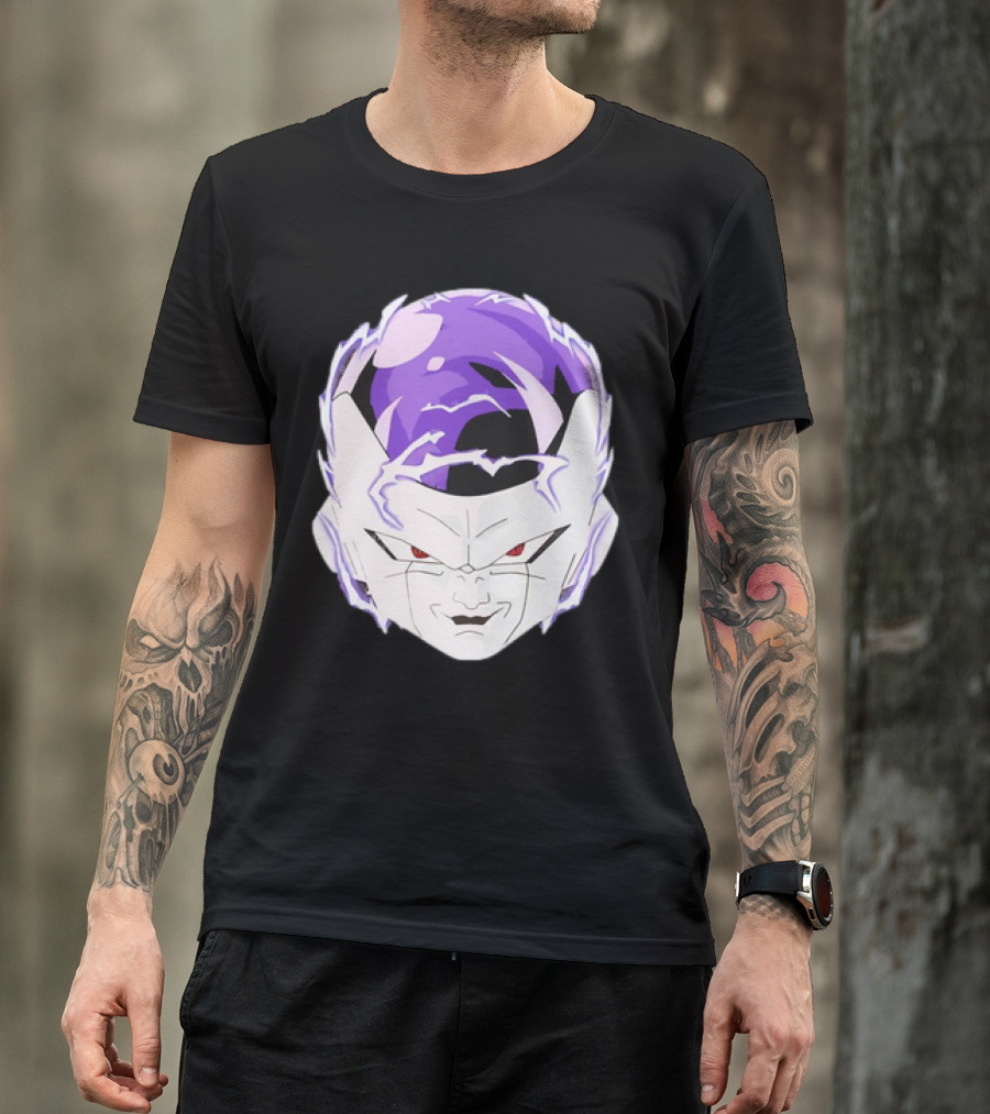 Frieza Dragon Ball Face With Purple Accents T-Shirt
